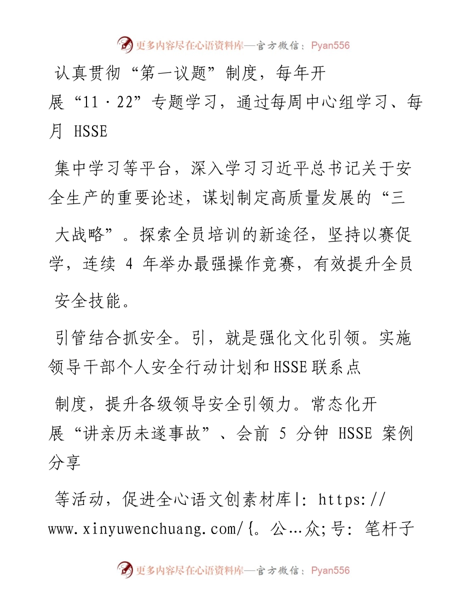 .02.04镇海炼化分公司代表、党委书记莫鼎革：狠抓安全推动镇海基地实现更高质量发展——如椽巨笔1公众号整理.docx_第2页