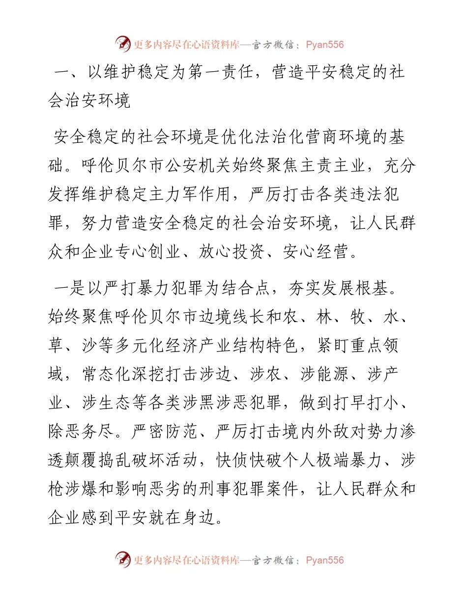 .08.15辛曙光内蒙古自治区呼伦贝尔市副市长市公安局党委书记、局长：聚焦主责主业服务发展大局.docx_第2页