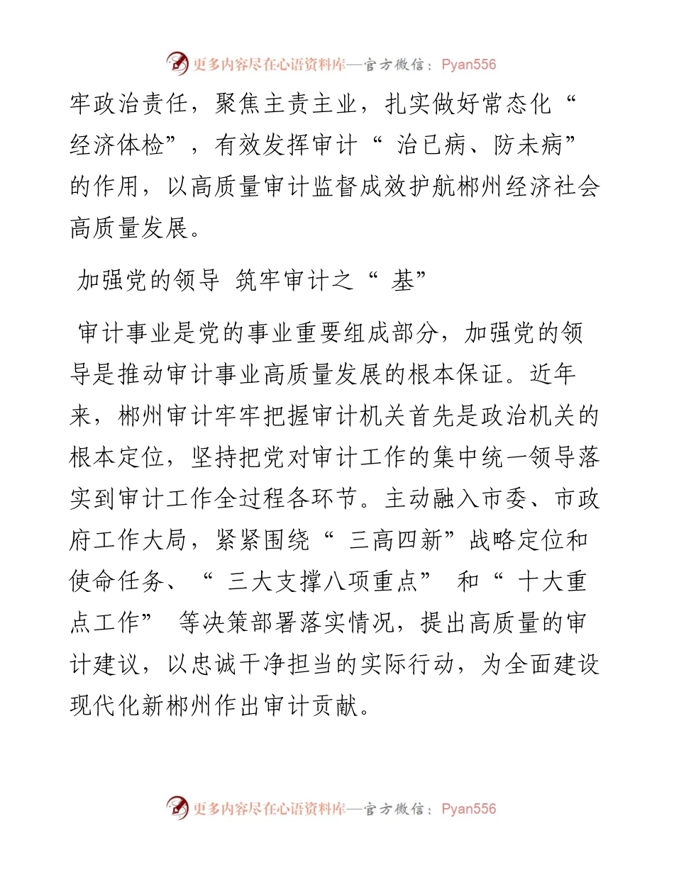 .10.18郴州日报：守正创新勇毅前行奋力谱写新时代审计事业新篇章.docx_第2页
