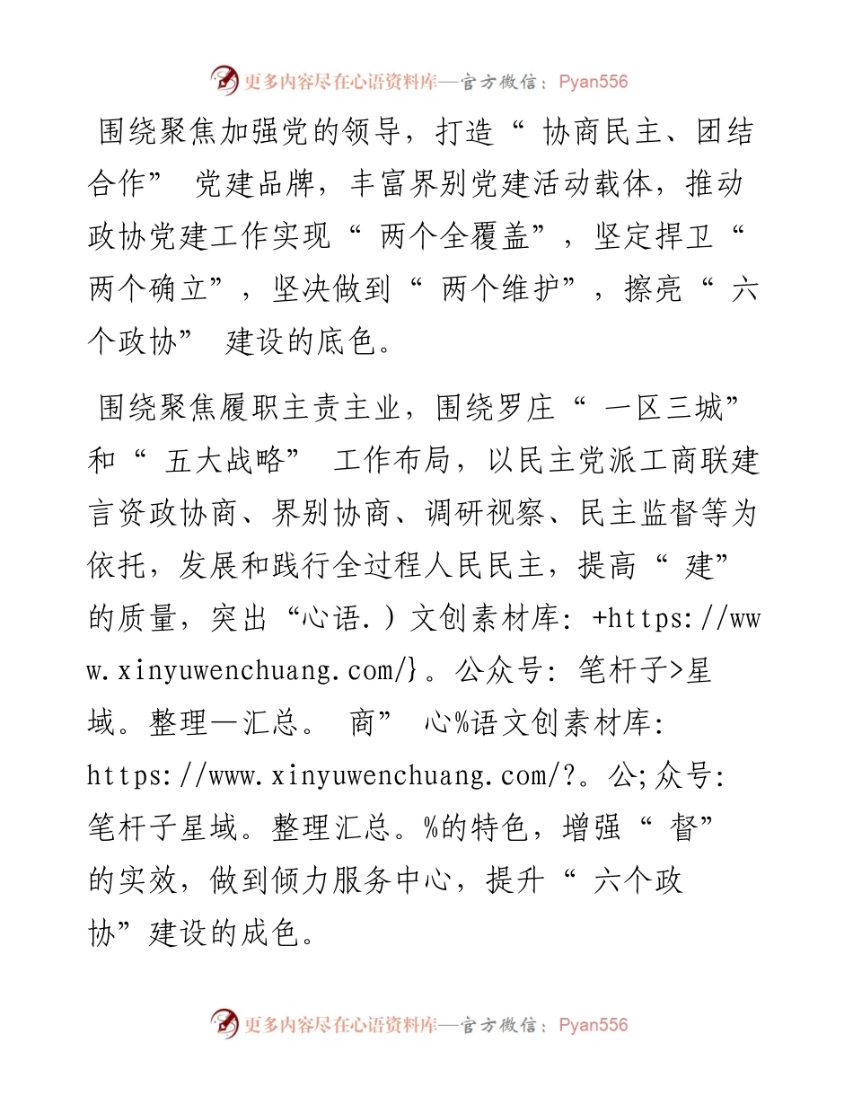 .03.28临沂市罗庄区政协主席夏洪成：锚定方向同心干踔厉奋发谱新篇.docx_第2页