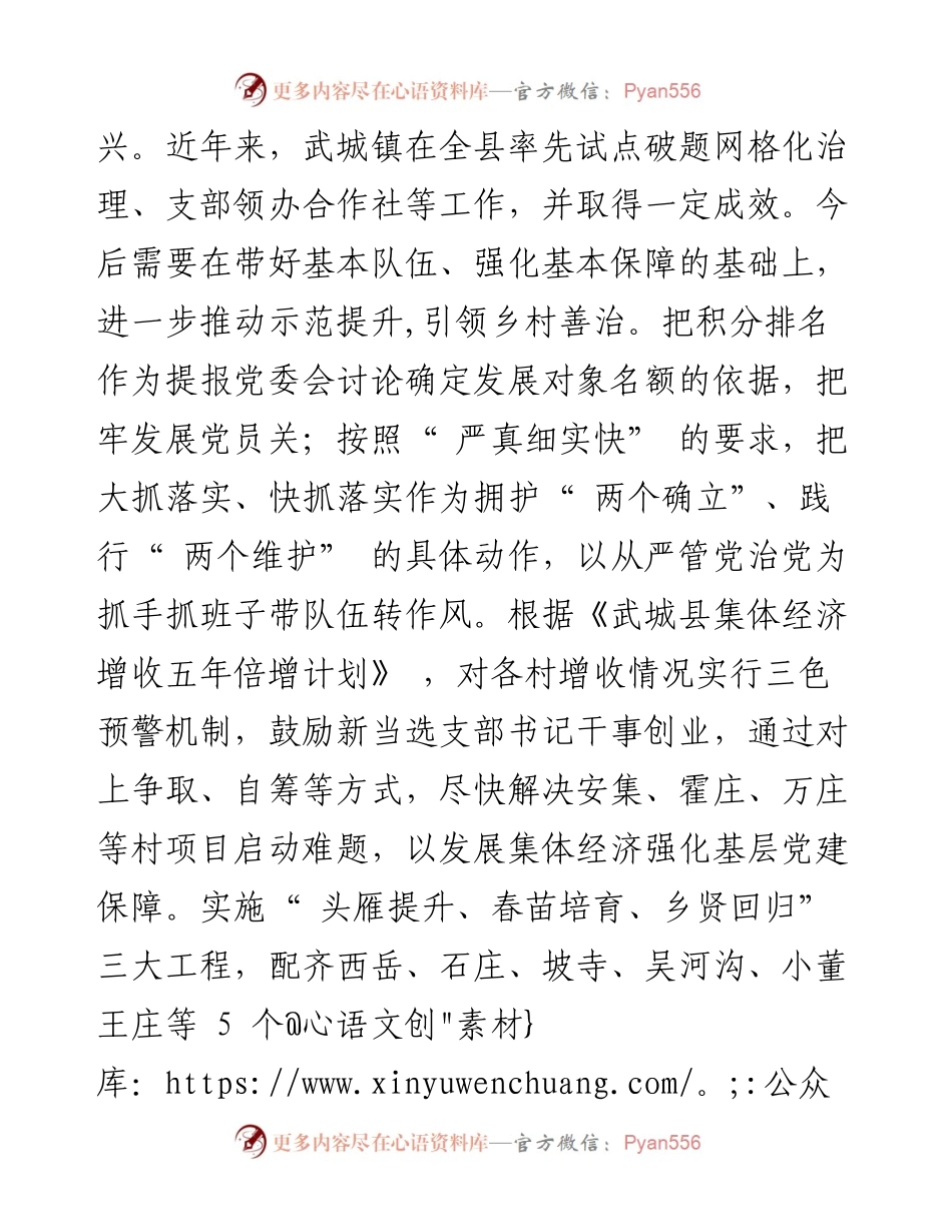 .02.17武城县武城镇党委书记朱绪登：心怀国之大者全面推进乡村振兴.docx_第2页