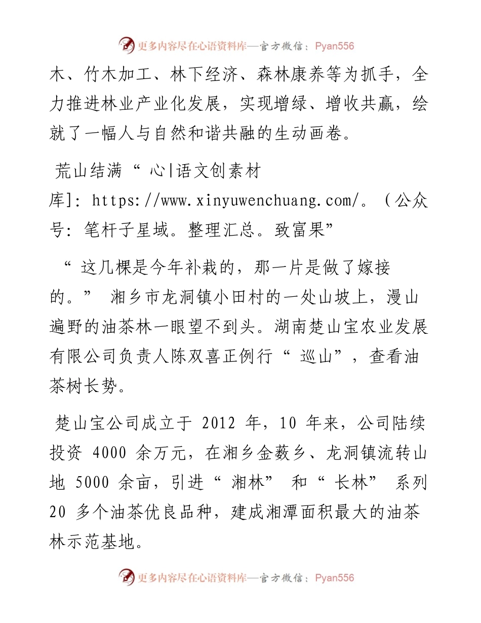 .11.10本报记者谢雨芬通讯员陈强：绿了山林富了乡亲.docx_第2页
