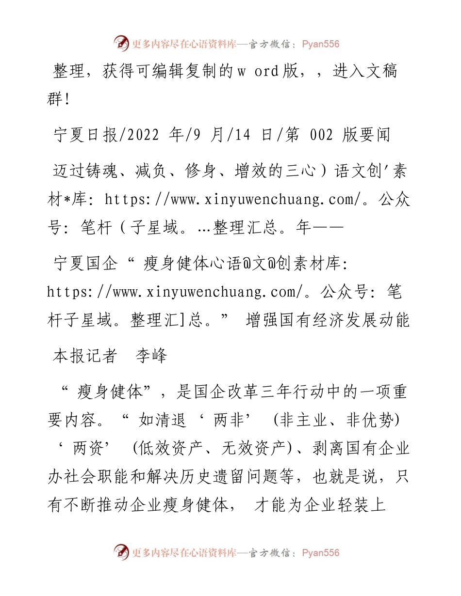 .09.14本报记者李峰：宁夏国企瘦身健体增强国有经济发展动能.docx_第1页