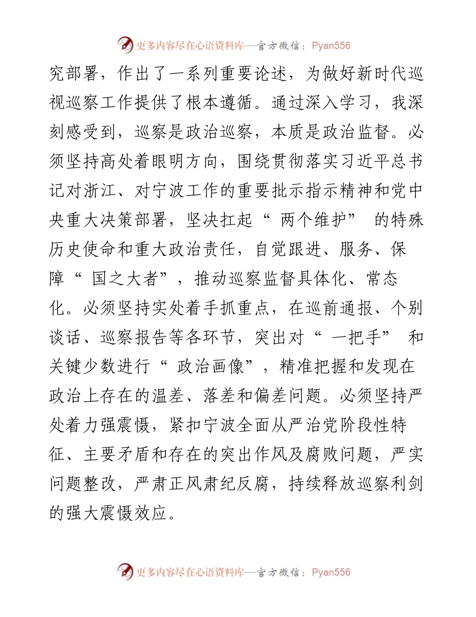.02.15省委常委、宁波市委书记彭佳学：扛牢政治责任推进巡察高质量发展.docx_第2页