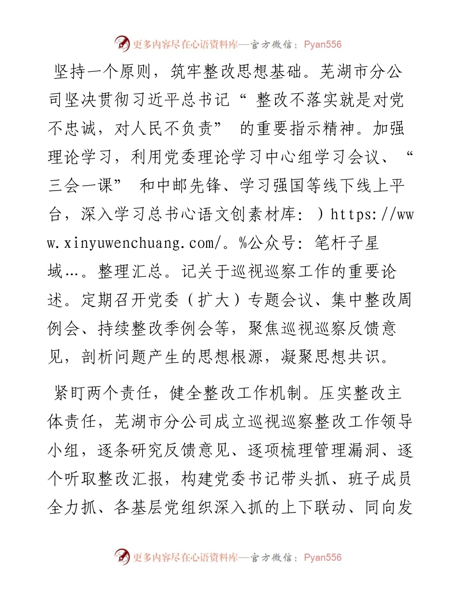 .07.16本报通讯员孙康：芜湖市分公司推进巡视巡察整改走深走实.docx_第2页