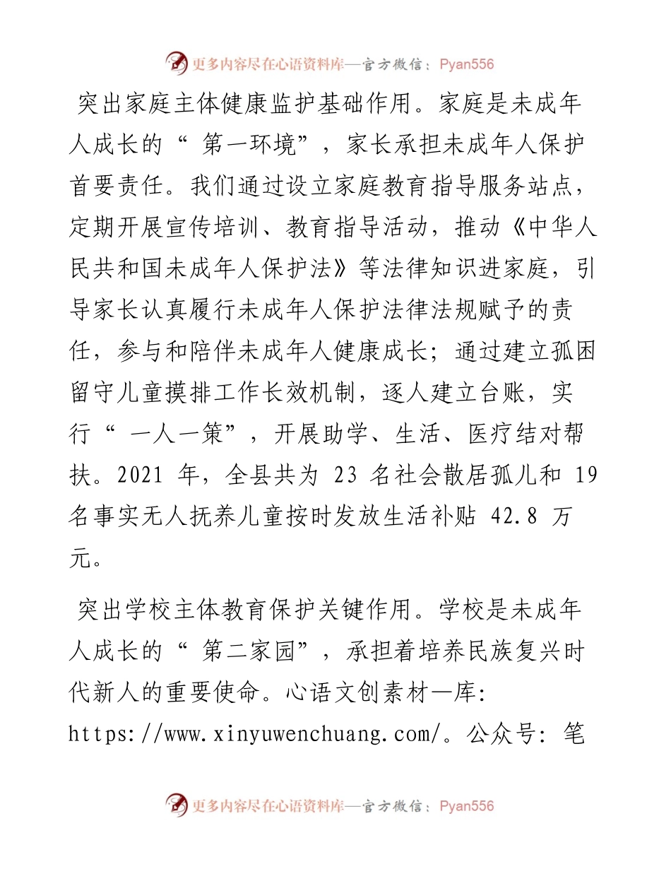 .03.02县长付红瑜：河北省雄县让未保工作成为城市发展的文化基因.docx_第2页
