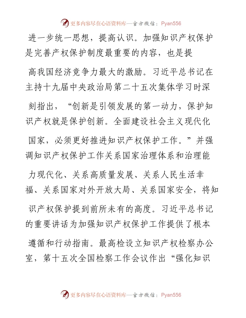 .04.26最高人民检察院第四检察厅厅长、知识产权检察办公室主任郑新俭：发挥检察职能作用提升知识产权保护整体效能.docx_第2页