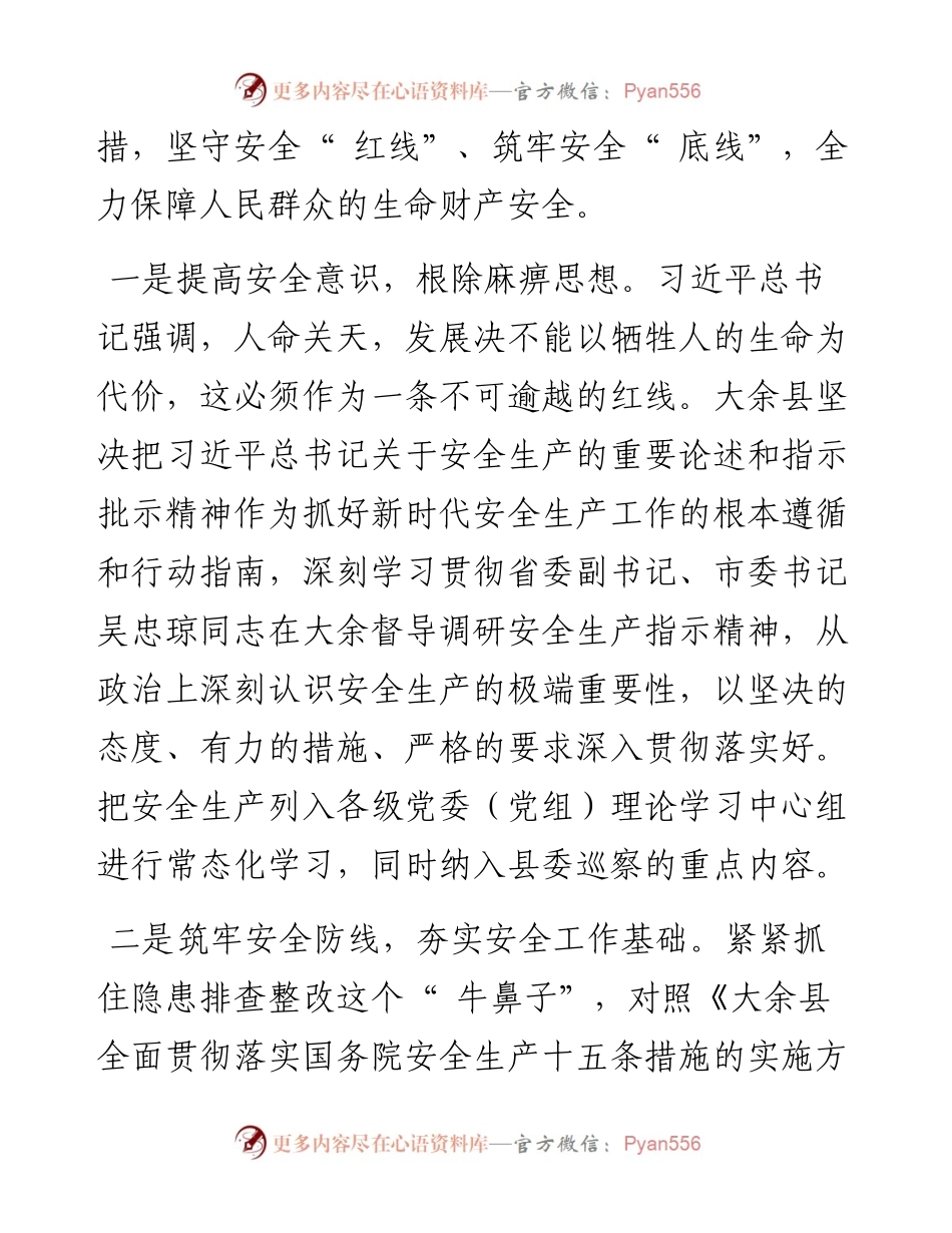 .07.06大余县委书记韩相云：守住安全生产底线筑牢安全发展屏障.docx_第2页