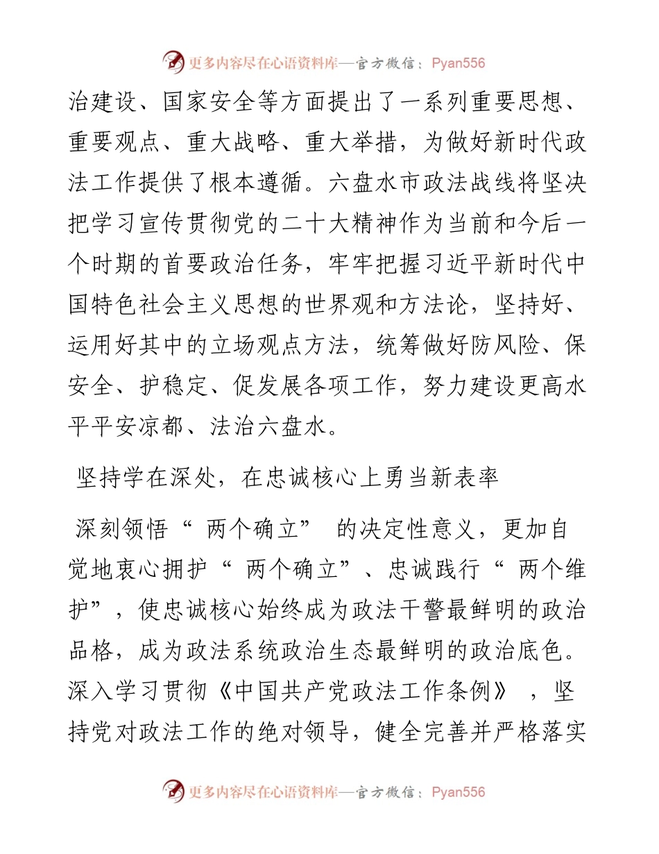 .11.28市委政法委书记冯晓明：建设更高水平的平安凉都、法治六盘水奋力谱写幸福六盘水高质量发展精彩篇章.docx_第2页