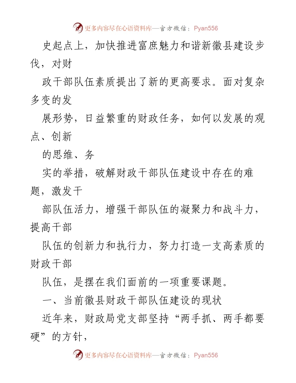 [调研报告] 干部队伍建设 - 财政干部队伍建设现状与提升策略.docx_第2页