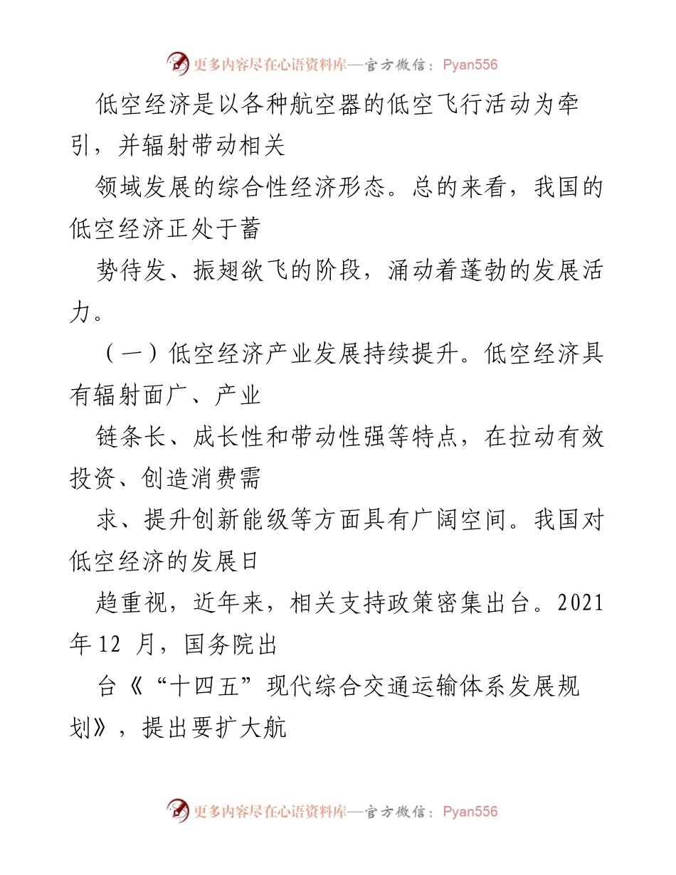 [调研报告] 低空经济 - 全市低空经济领域发展调研与思考.docx_第2页