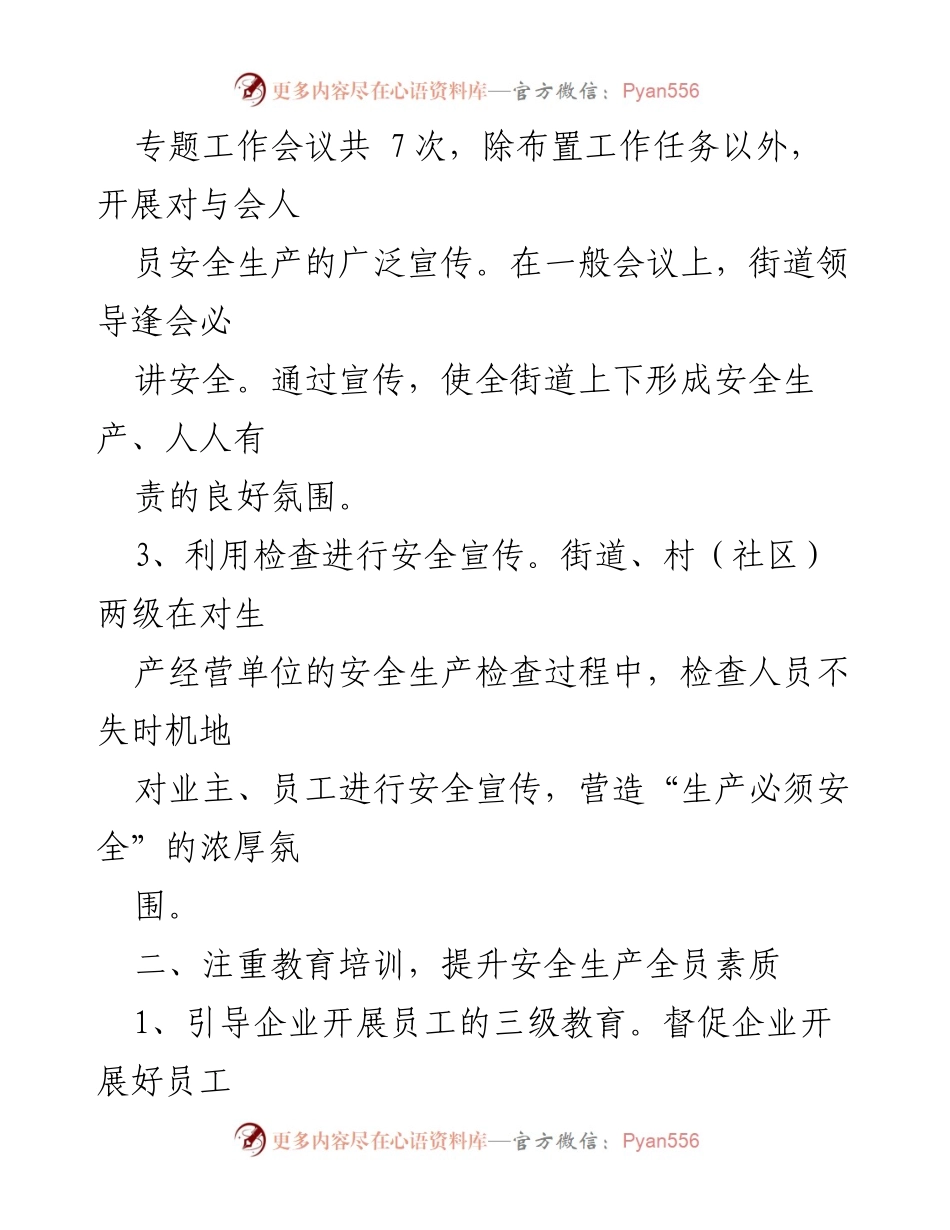 [报告] 安全生产会议 - 安全生产履职情况及提升措施报告.docx_第2页