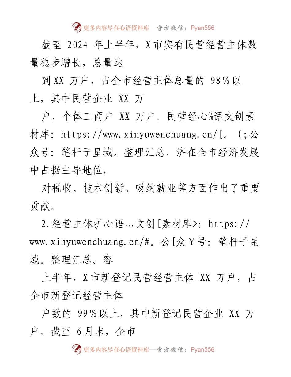 [报告] X市民营经济高质量发展 - X市民营经济高质量发展现状与政策措施总结报告.docx_第2页