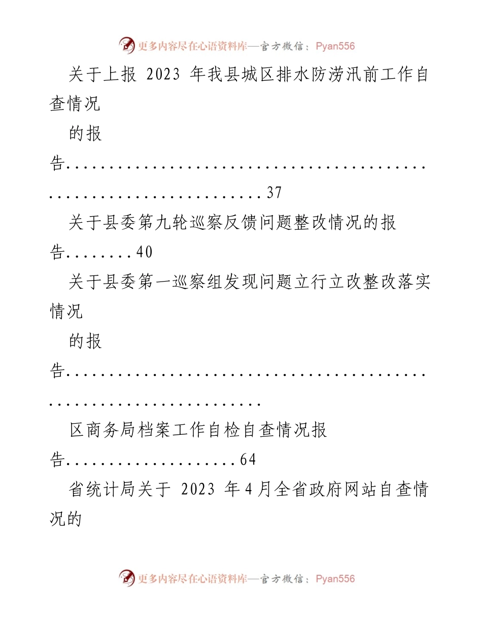 [报告] 自查整改 - 2023年自查整改情况报告汇编.docx_第2页