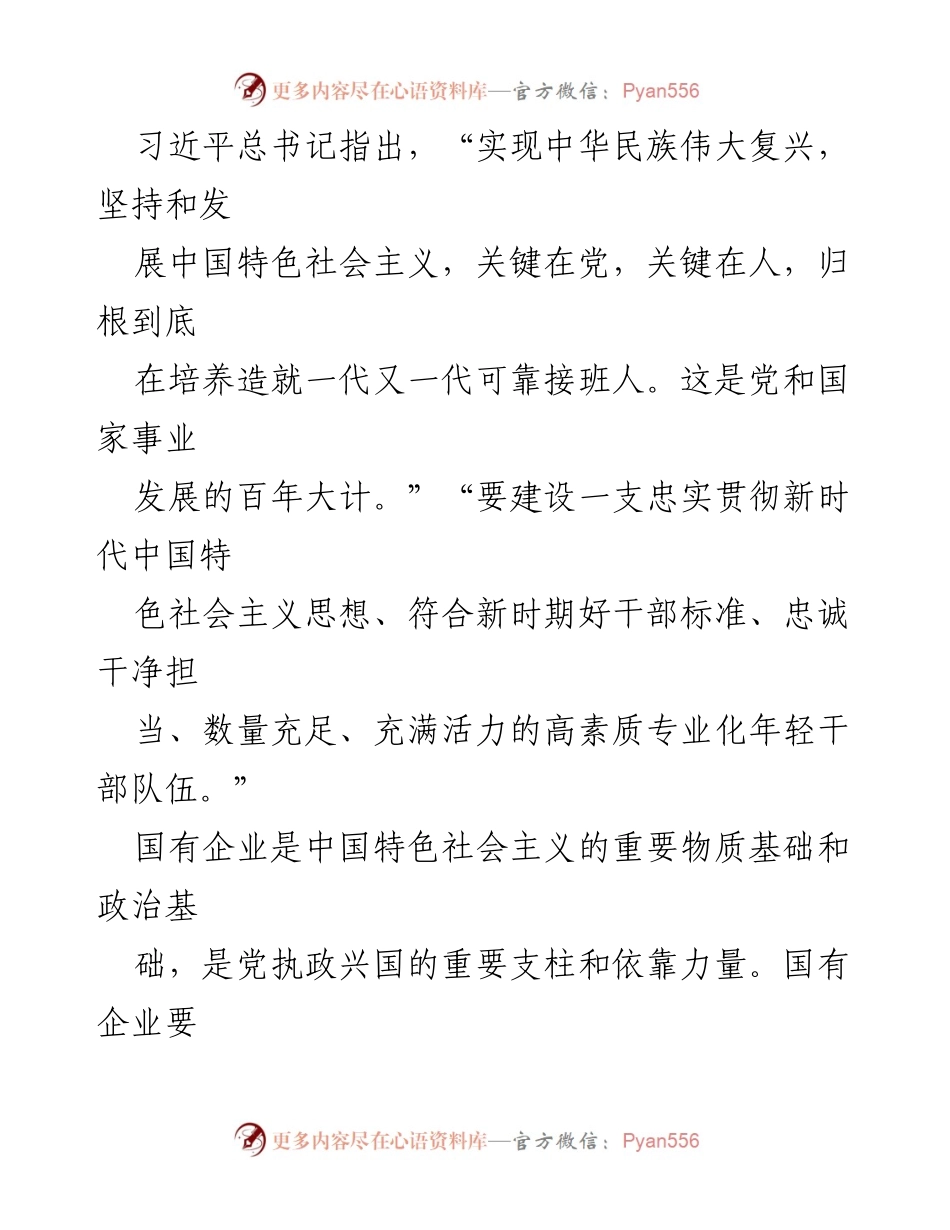 [调研报告] 国企年轻干部队伍建设 - 加强新时代国企年轻干部队伍建设的思考.docx_第2页