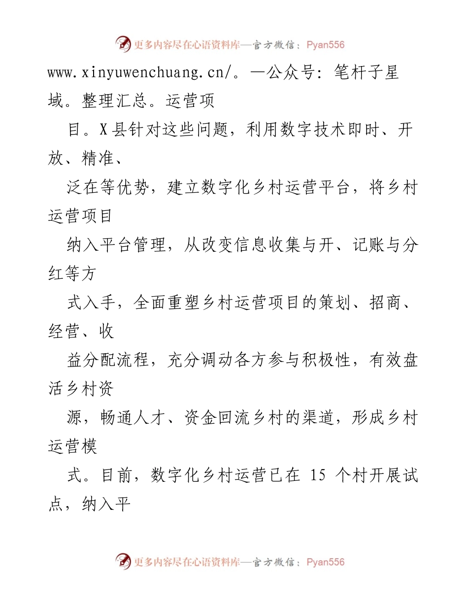 [调研报告] X县乡村数字化运营 - 数字化赋能乡村运营的探索与实践.docx_第2页
