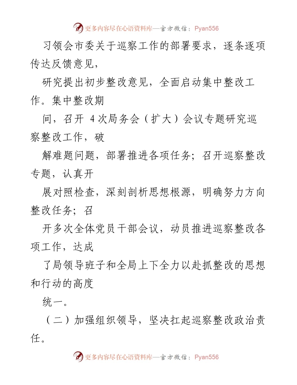 [报告] 巡察整改 - XX市老干部局巡察整改情况报告.docx_第2页