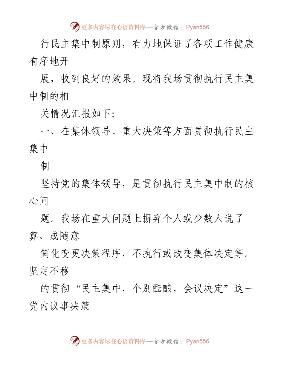 [报告] 2022年工作总结 - 2022年民主集中制执行情况总结报告.docx_第2页