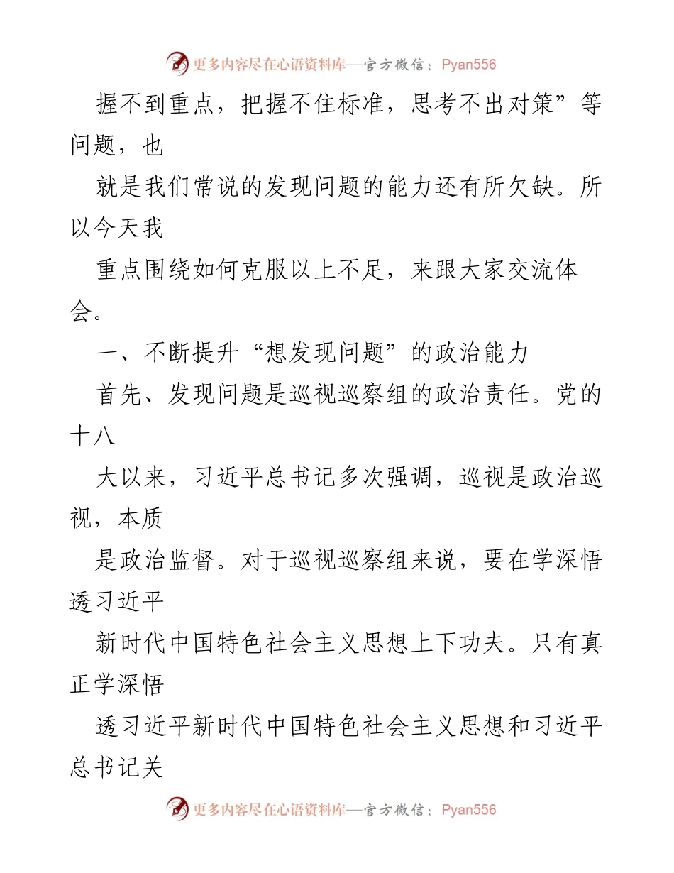 [党课] 市委巡视巡察工作培训 - 提高巡视巡察质效的综合能力.docx_第2页