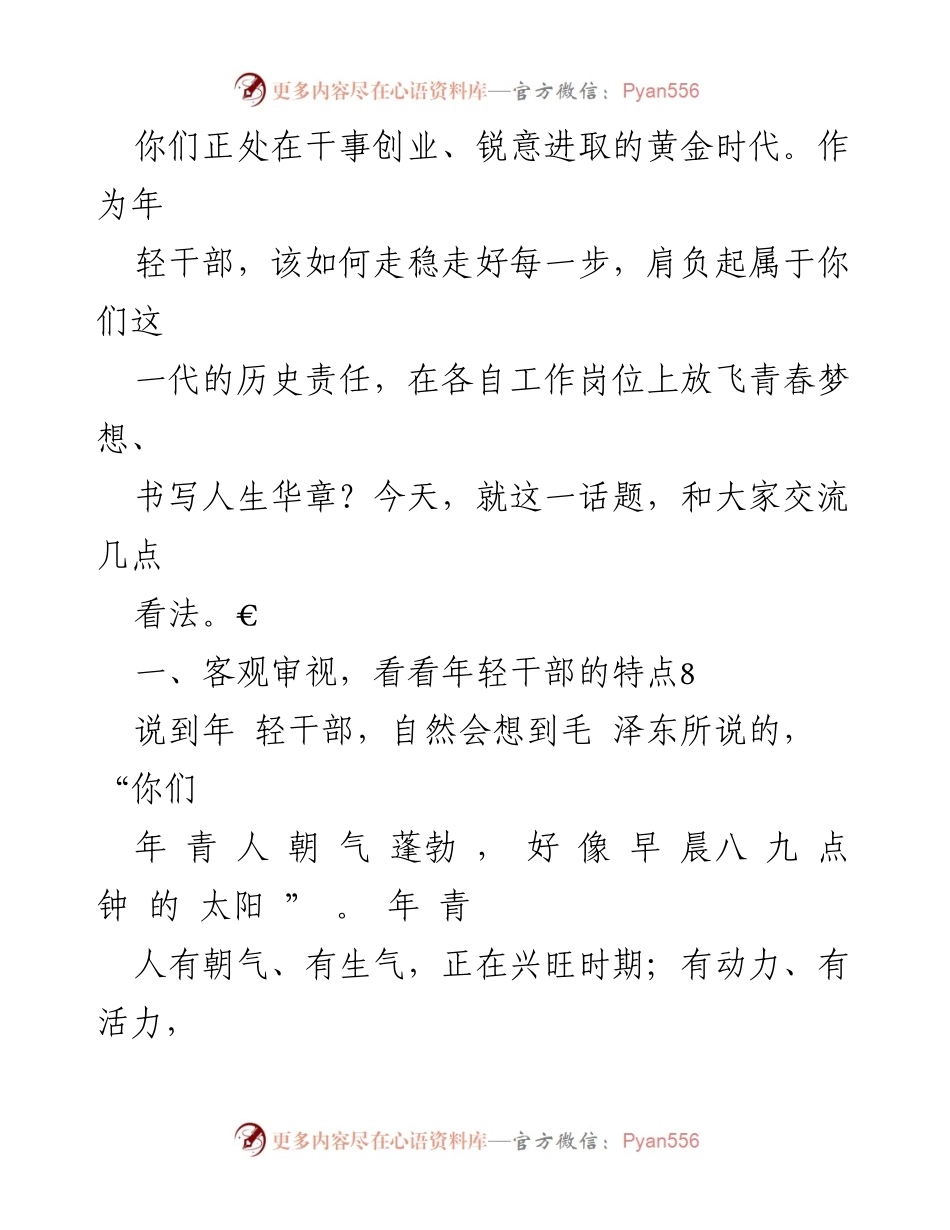 [党课] 中青年干部培训班 - 年轻干部的成长与担当.docx_第2页