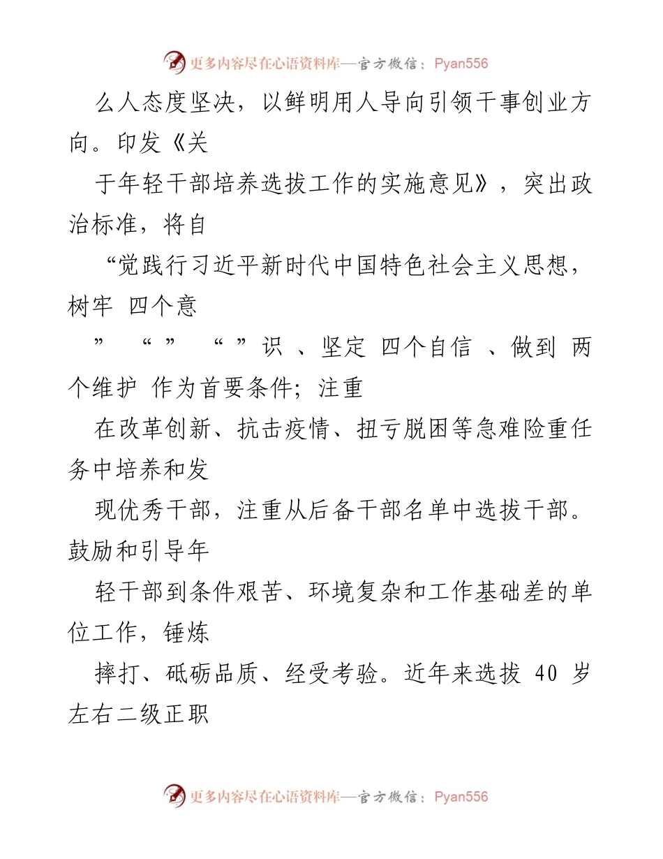 [调研报告] 国企年轻干部建设 - 优秀年轻干部队伍建设调研报告.docx_第2页
