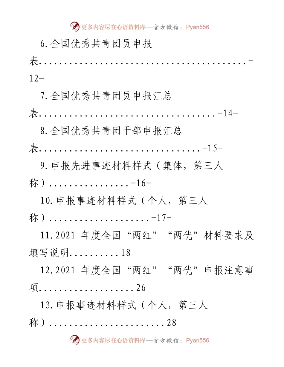 [材料汇编] 申报活动 - 五四红旗团委及团员干部申报表汇编.docx_第2页