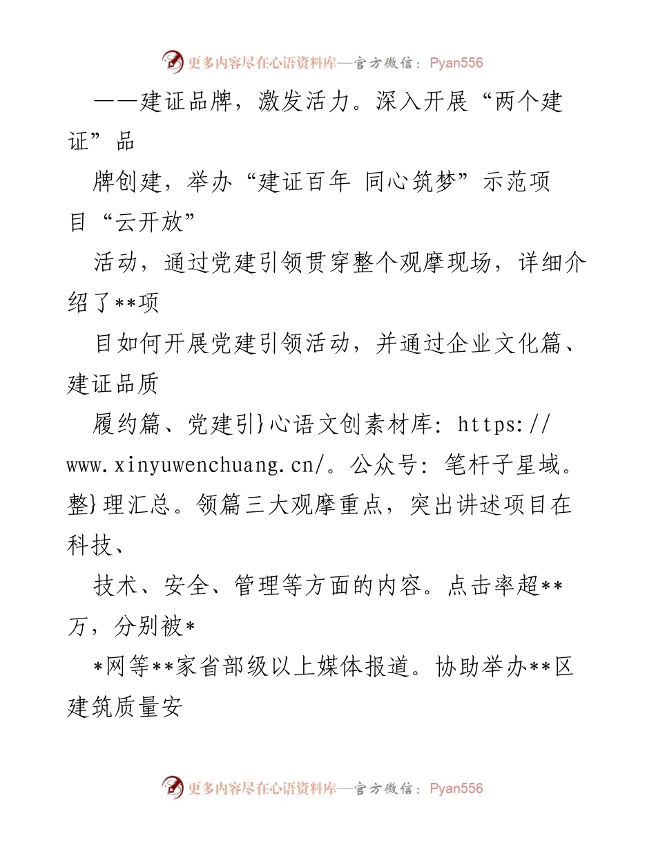 [党建经验材料] 公司党支部 - 强化党建引领，助力项目履约.docx_第2页