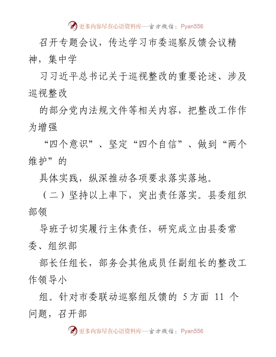 [报告] 巡察整改 - 巡察整改进展情况报告.docx_第2页