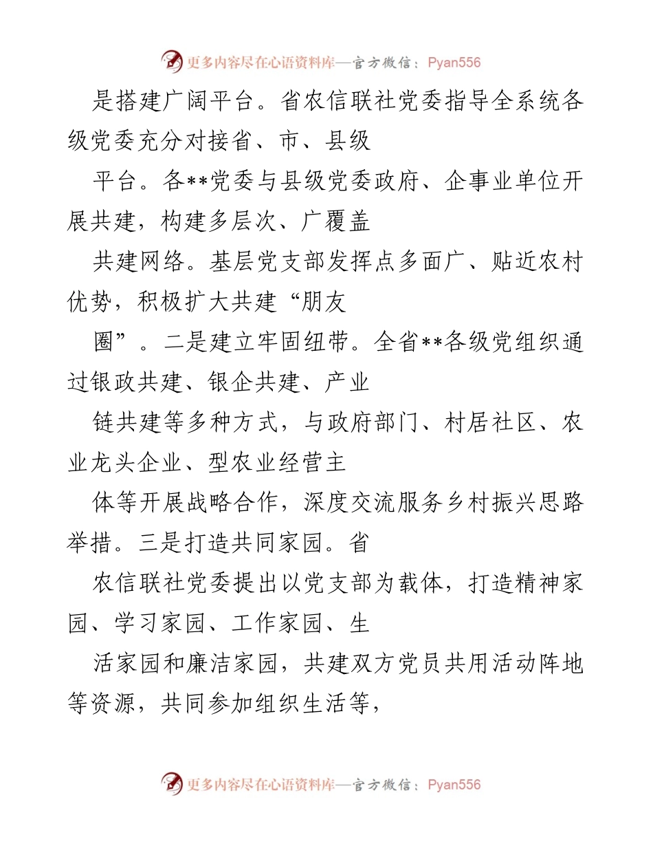 [调研报告] 国企党建经验交流 - 探索党建共建助力乡村振兴的路径与实践.docx_第2页