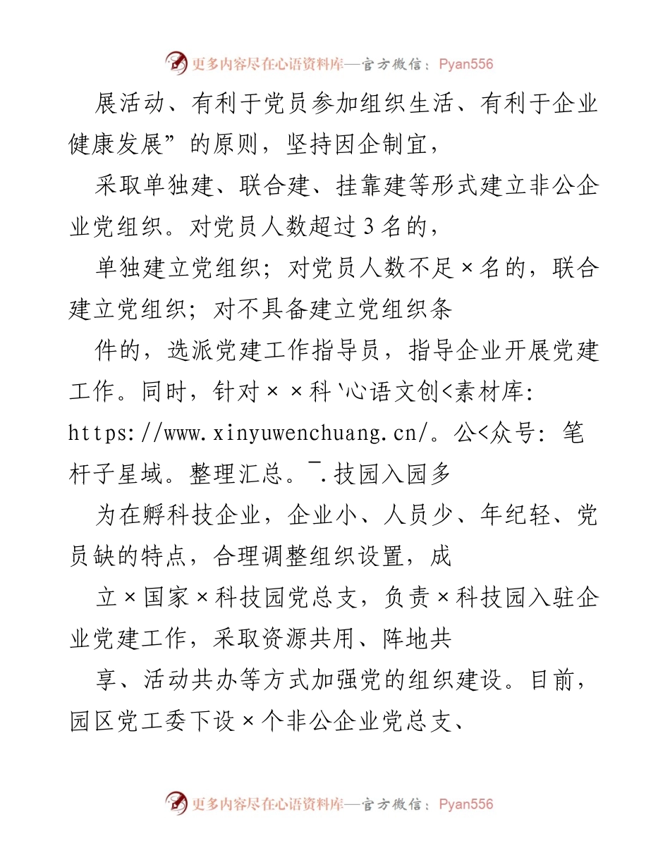 [调研报告] 党建工作 - X市工业园区2021年党建工作自查报告_1.docx_第2页