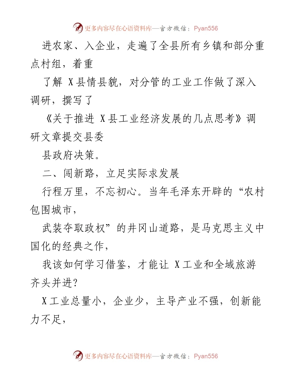 [调研报告] 工作总结 - 深入调研与绿色发展：推动X县工业经济与农村电商双提升.docx_第2页