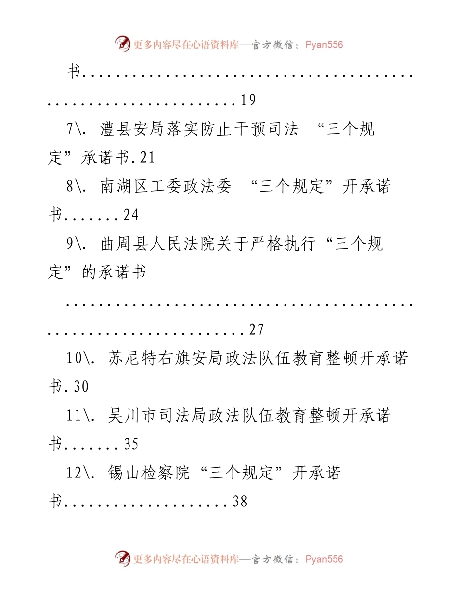 [承诺书汇编] 政法队伍教育整顿 - 政法队伍教育整顿承诺书汇编.docx_第2页