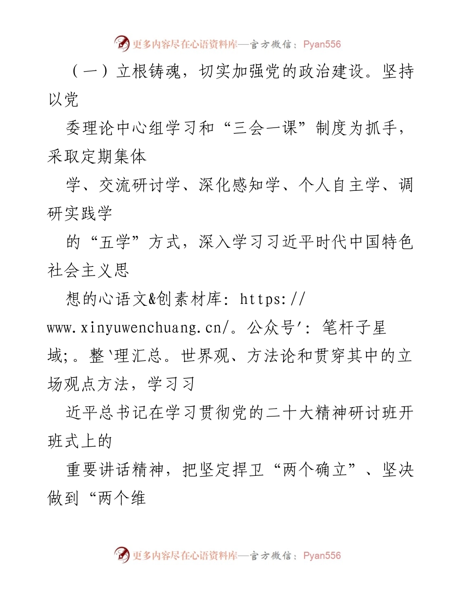 [报告] 党建工作总结 - 2023年上半年党建工作总结与整改情况.docx_第2页