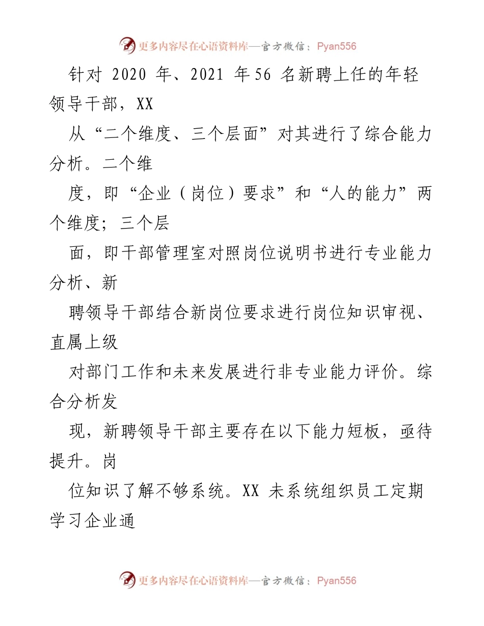 [调研报告] 国企干部年轻化工作 - 国企干部年轻化现状与提升对策调研报告.docx_第2页
