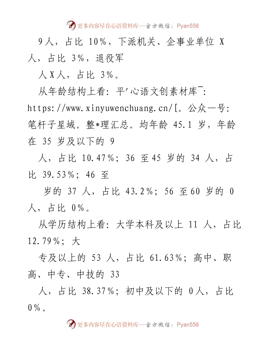 [调研报告] XX县农村党组织书记队伍建设 - XX县农村党组织书记队伍建设现状及问题分析.docx_第2页
