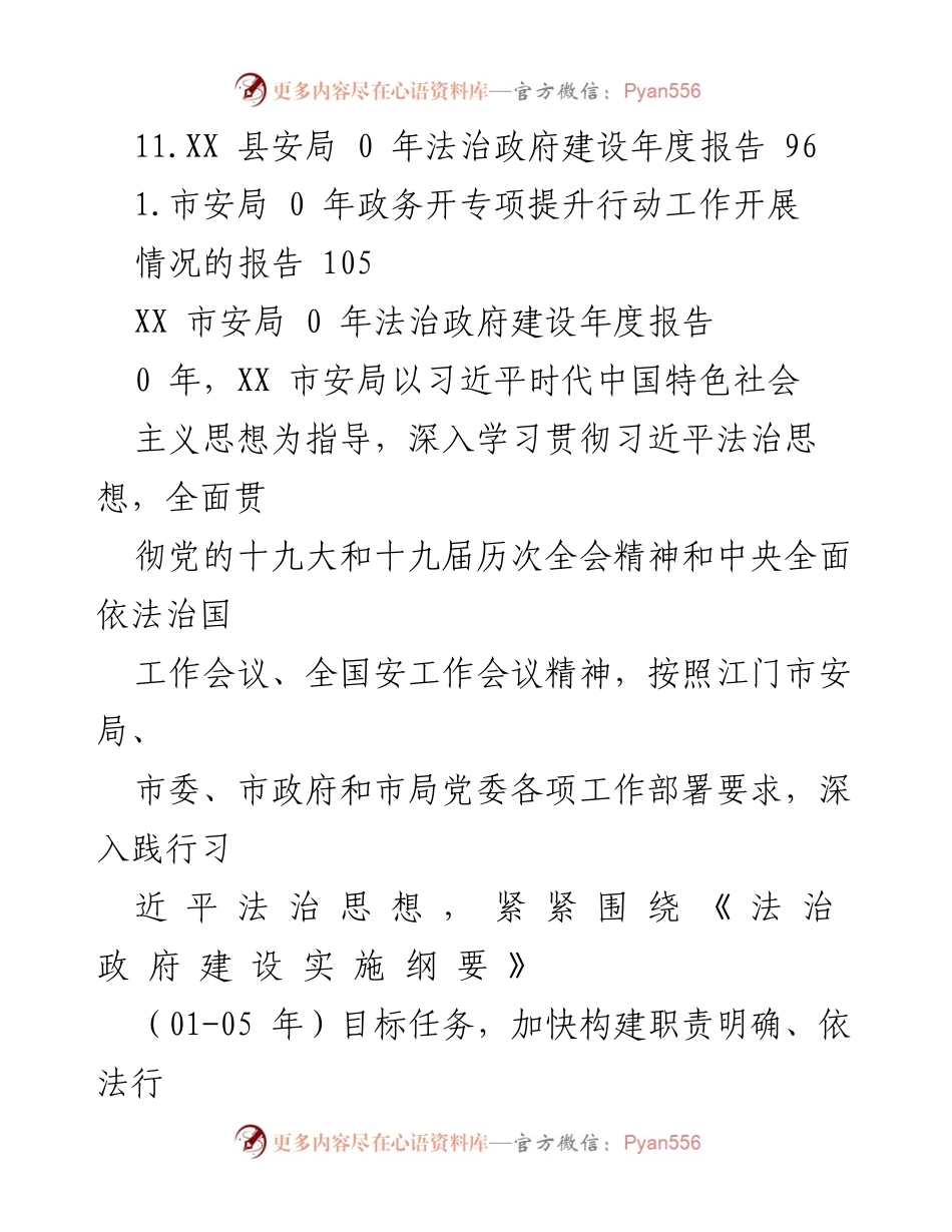 [报告] XX市安局2020年度法治政府建设情况报告.docx_第2页