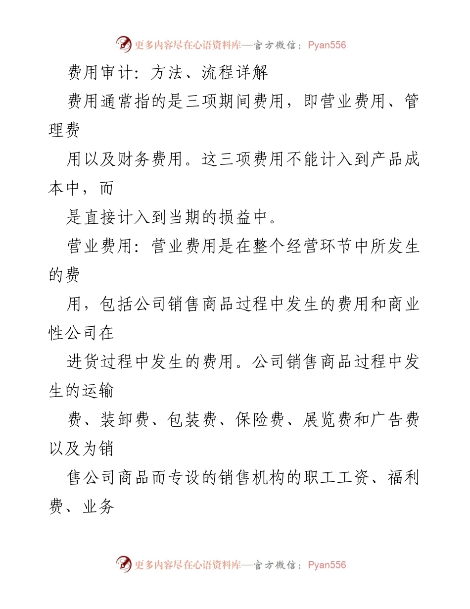 [调研报告] 费用审计 - 费用审计方法与流程详解.docx_第1页