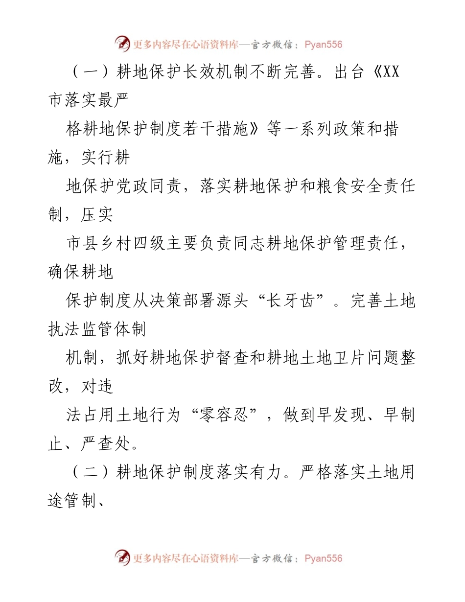 [调研报告] 耕地保护工作 - XX市耕地保护工作情况调研报告.docx_第2页