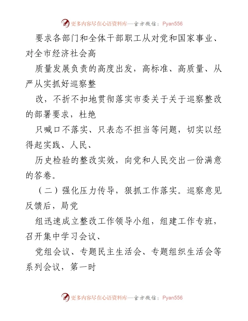 [报告] 巡察整改 - 市委巡察反馈问题整改情况报告.docx_第2页