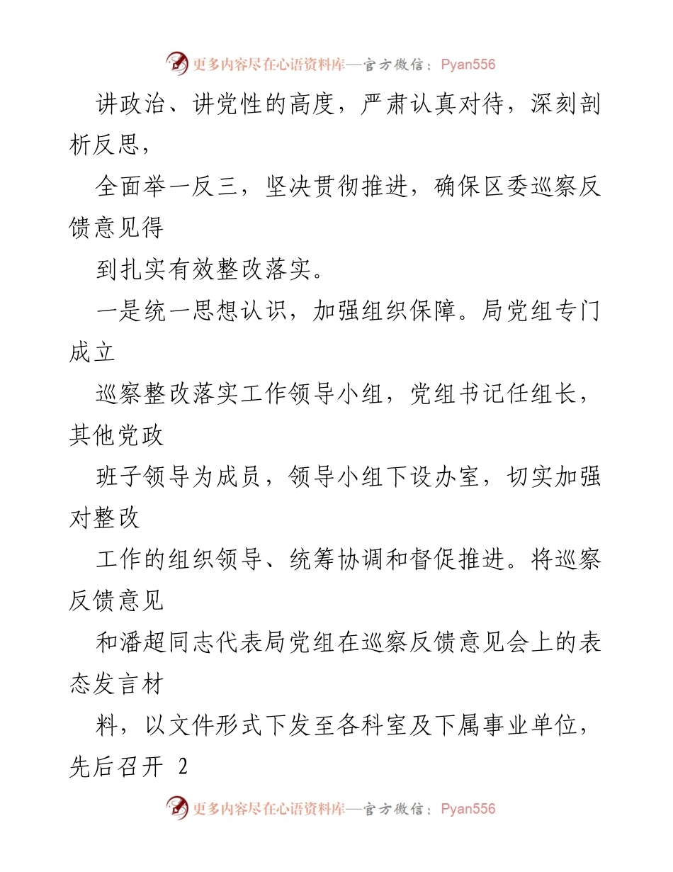 [报告] 行政审批局 - 行政审批局党组巡察整改情况报告.docx_第2页
