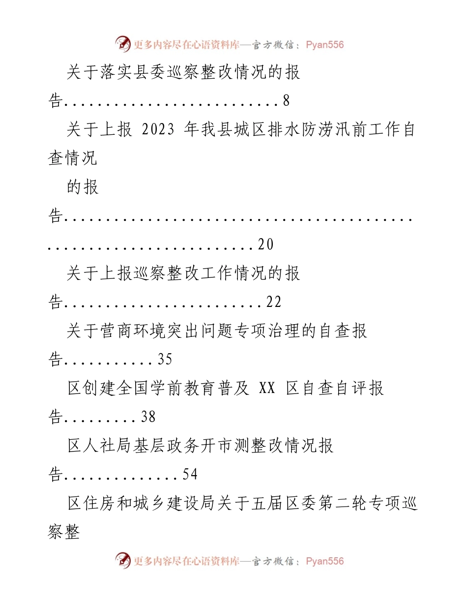 [报告] 自查整改 - 2023年自查整改情况汇编报告.docx_第2页