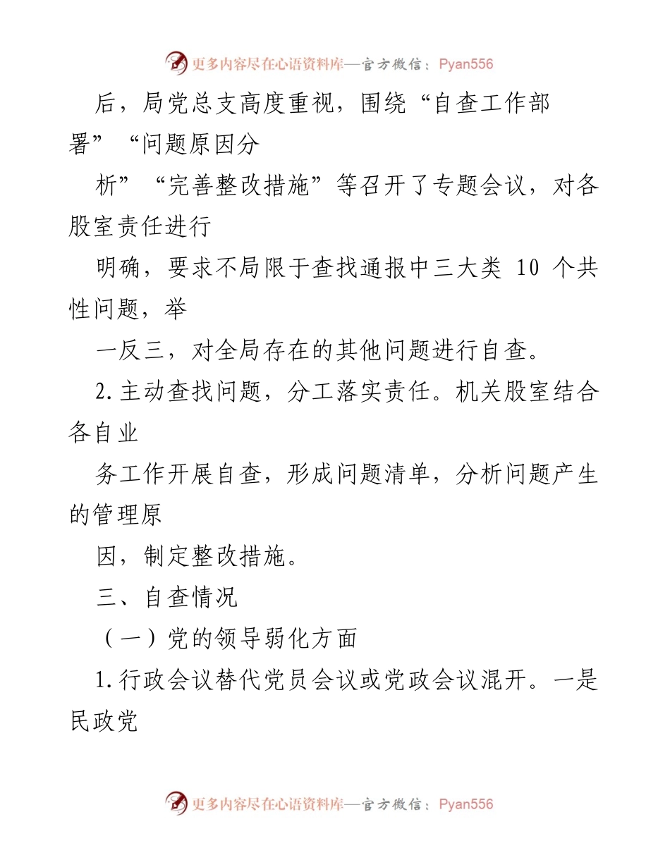 [报告] 民政局 - XX区民政局党总支巡察自查及整改情况报告.docx_第2页