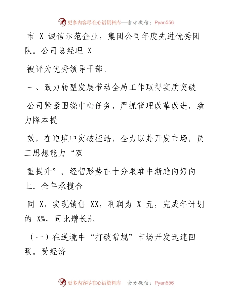 0227笔友分享XX公司工作总结.docx_第2页