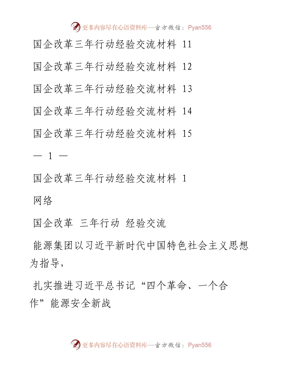 0419从这些精选素材中，学习国企改革三年行动经验交流材料的写法（15篇2.7万字，仅供学习，请勿抄袭）.docx_第2页