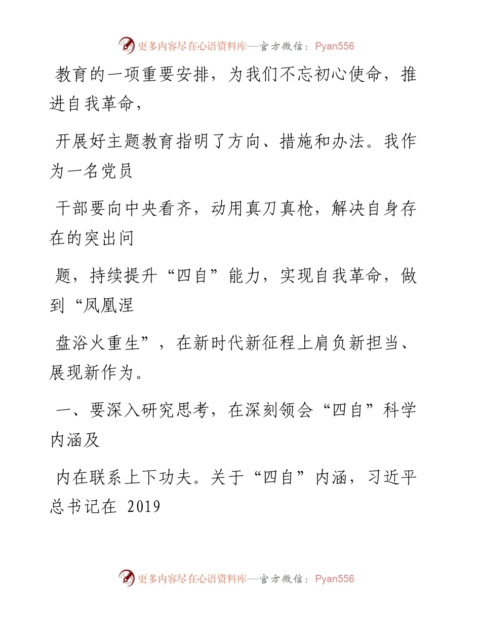 1011笔友分享不忘初心牢记使命主题教育研讨发言.docx_第2页