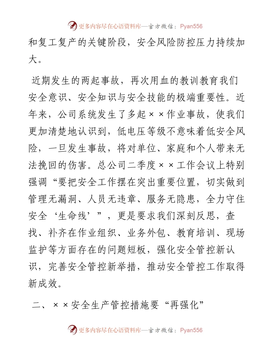 030738：在党委中心组会议暨安全生产专题学习会上的发言.docx_第2页