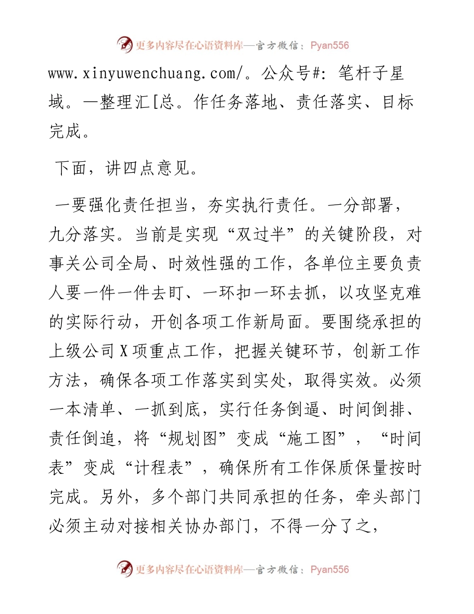 051201在公司重点工作督察督办推进会上的讲话.docx_第2页