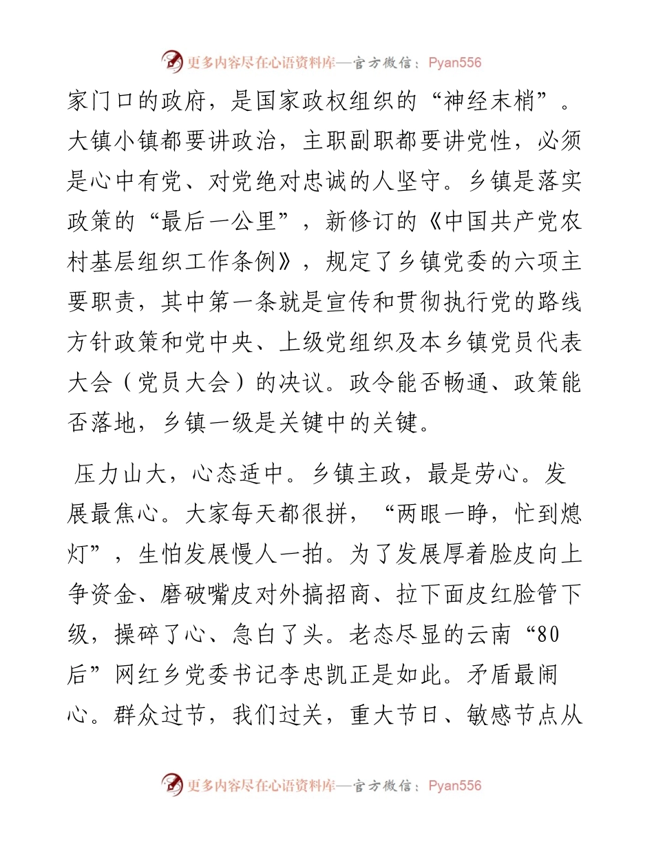 0314笔友分享对如何当好乡镇党委书记的一些思考.docx_第2页