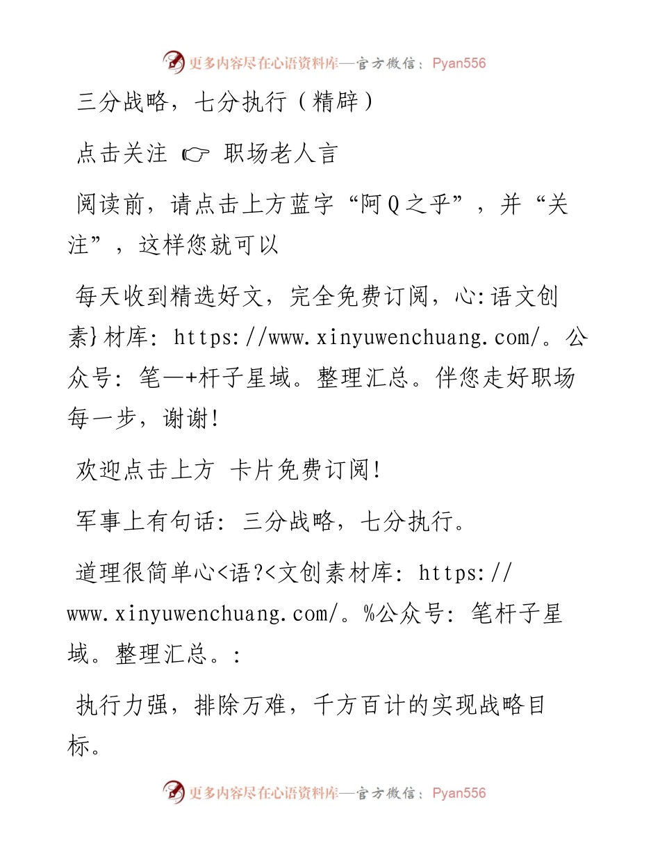 -08-03 三分战略，七分执行（精辟）.docx_第1页