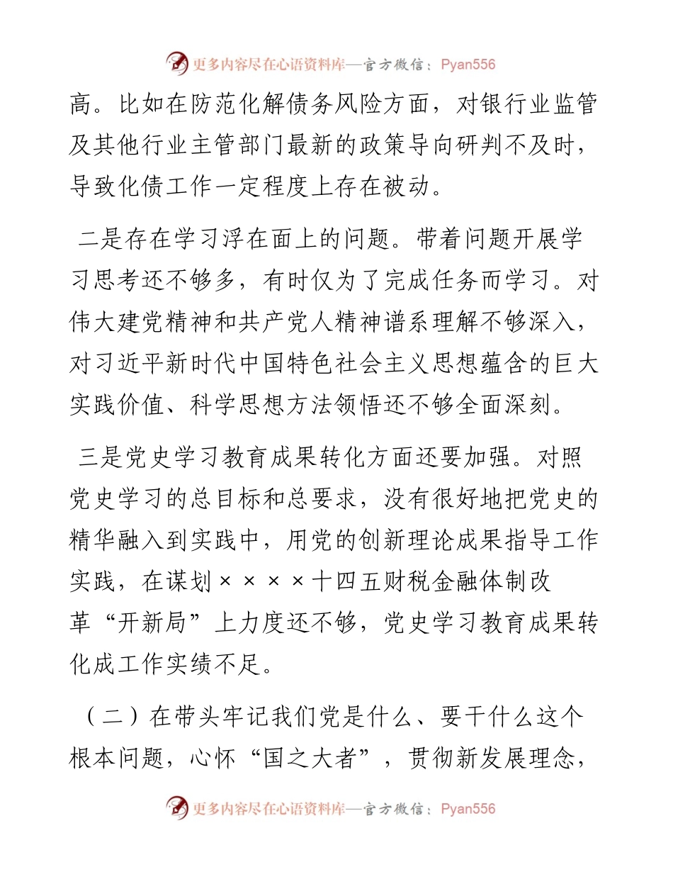 011935：常务副市长年末专题民主生活会个人发言提纲（五个带头）.docx_第2页